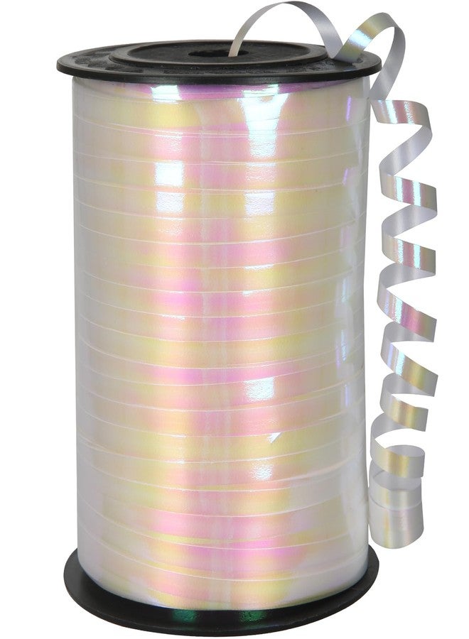 OMISELIO White Ribbon, 500 Yard Iridescent White for Gift Wrapping, Balloon String, Curly Ribbon, Baby Shower, Christmas - Image 1