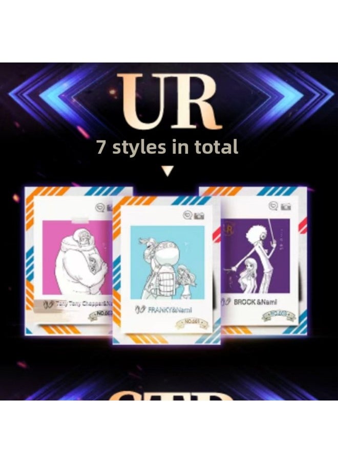 null - Special Offer Lucky Card One Piece No. 1 Pop-up Card Rare PNG Card Stamp Card King Of The Sea Series Collection Exchange Collection Card-Color:Capbili One Piece 1 Pop A Box Of 13+1 Pack Of 27 Pieces - Image 1