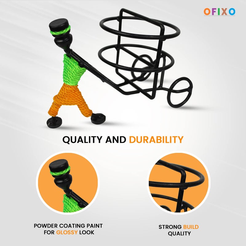 OFIXO Metal Strong and Durable Remote Stand Remote Holder/Remote Stand/Remote Organizer showpiece (Black), 15X9X8 Cm - Image 4
