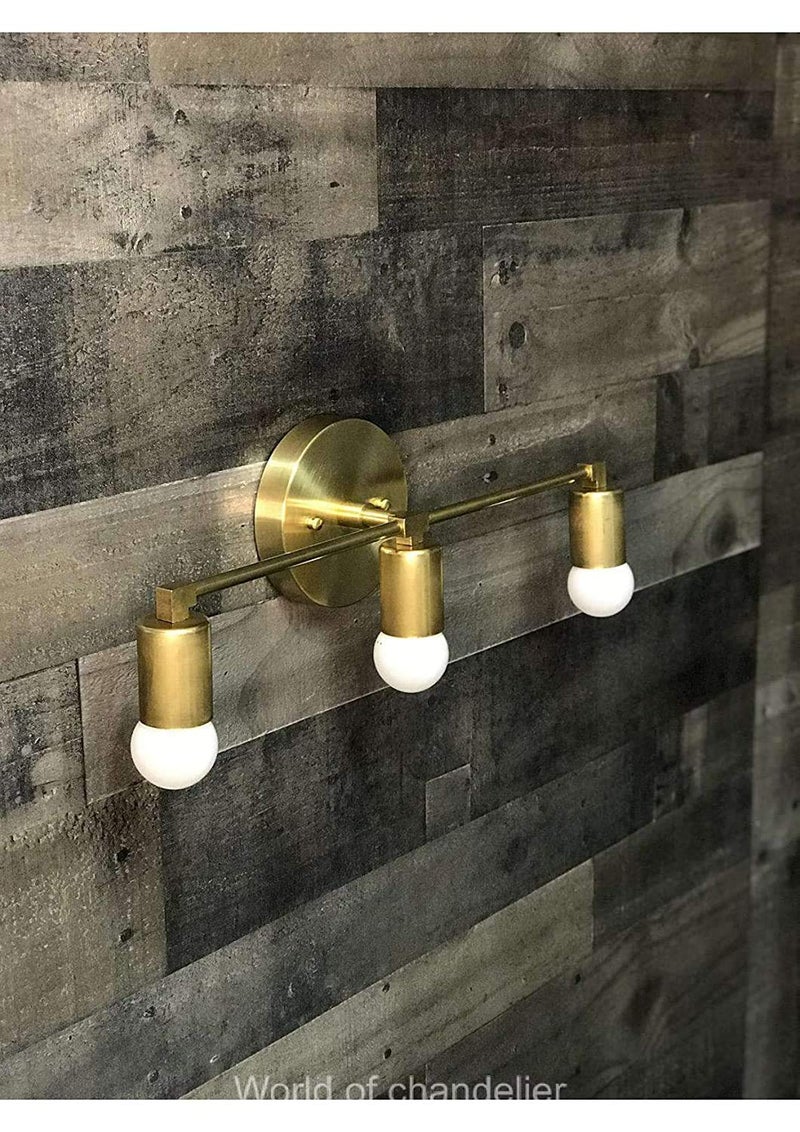 WORLD OF DECOR World of Chandeliers Modern Wall Sconce Vanity 3 Light Abstract Mid Century Industrial Bathroom Light - Image 2