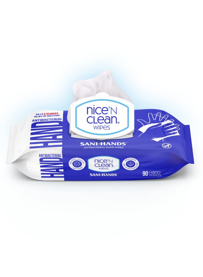 Nice 'N Clean Nice N CLEAN Sensitive Skin Wet Hand Wipes 90ct 8Pack Infused with Aloe Hypoallergenic Wipes More Effective than Gel - Image 3