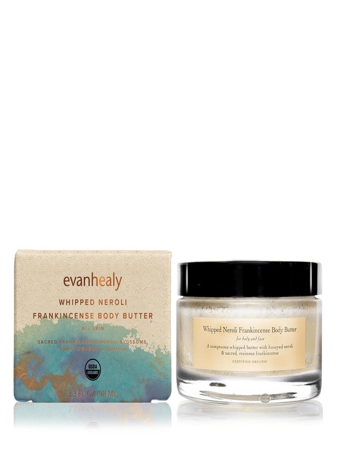 evanhealy Whipped Neroli Frankincense Body Butter | Organic Shea with Silky Plant Oils to Soften & Moisturize All Skin | For Face and Body - Image 1