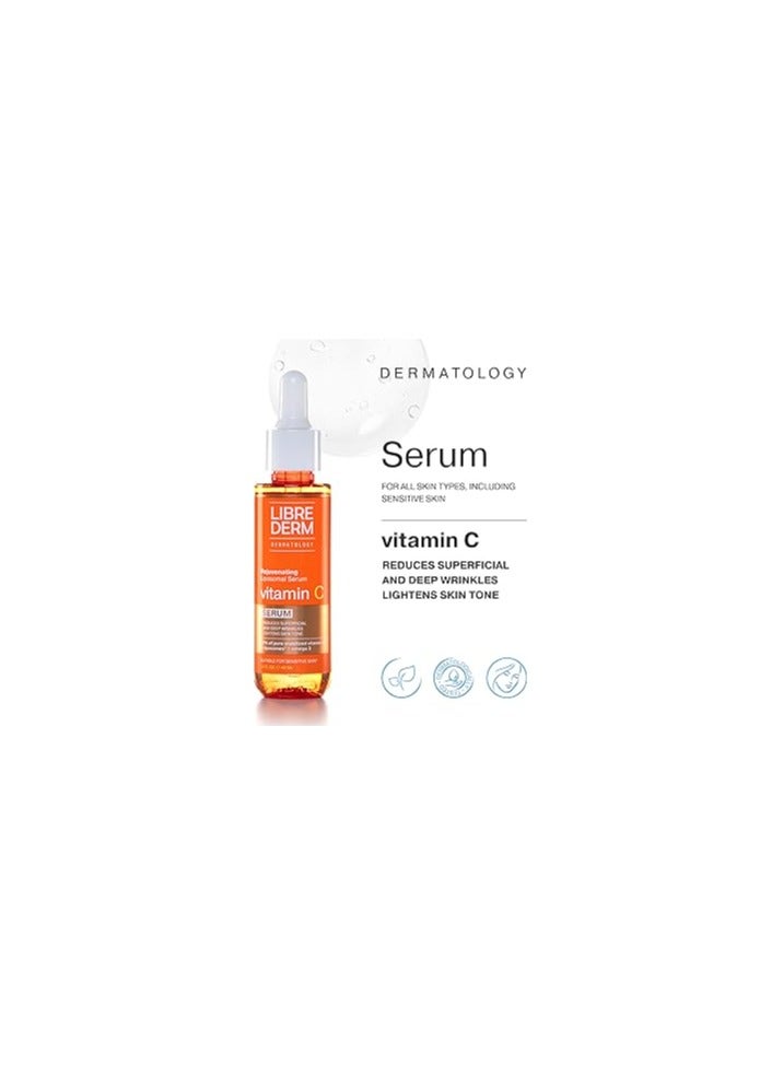 LIBREDERM Pure Vitamin C Liposomal Serum for Face, Anti-Aging Serum for Fine Lines and Wrinkles, Nourishes and Softens the Skin, Safe on Sensitive Skin, 40ml - Image 2
