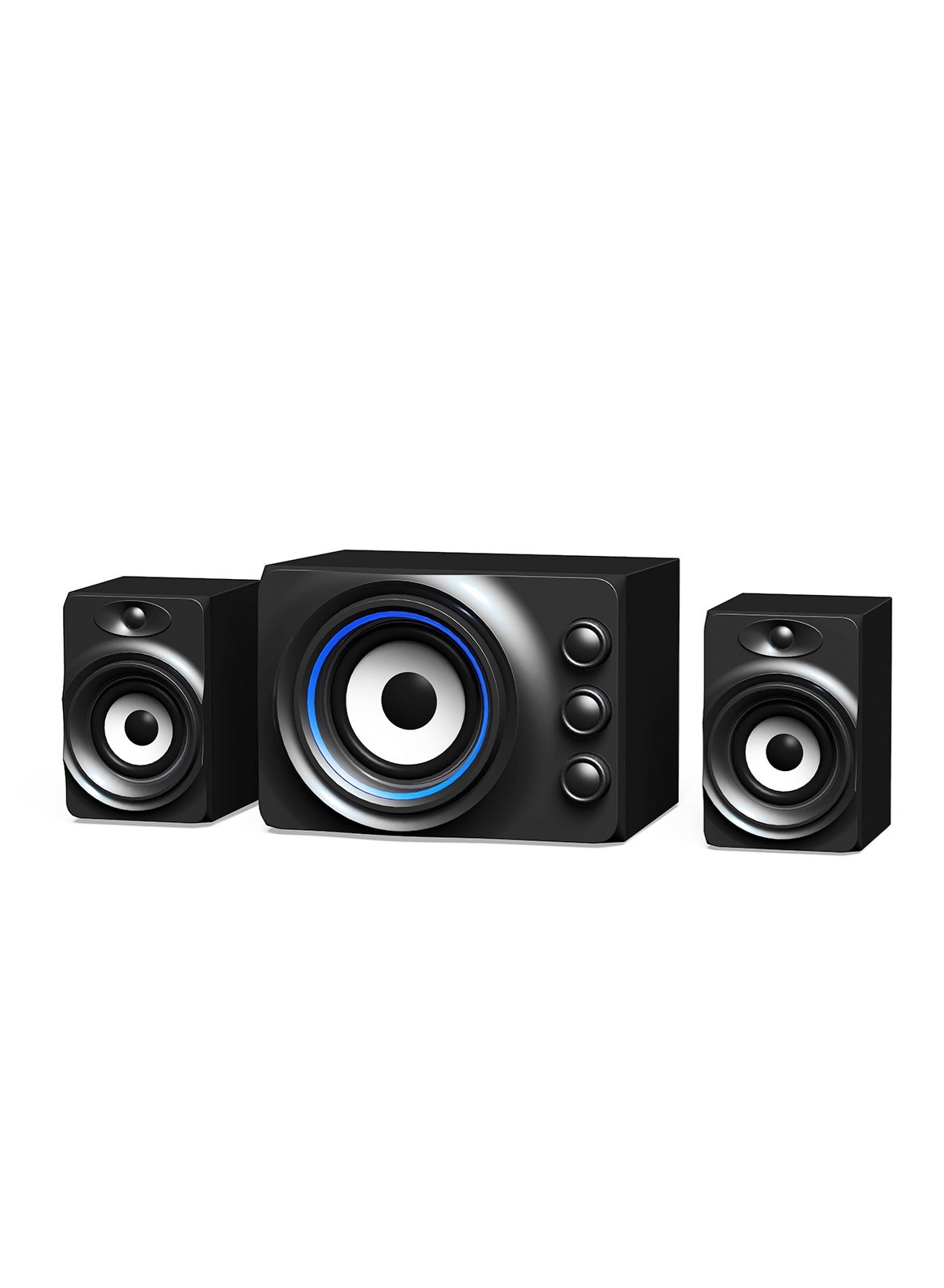 Computer Speakers Combination High-definition Stereo Deep Bass Subwoofer Spraker Seven Color Light,Insert SD card, USB drive, Bluetooth, AUX(USB powered)