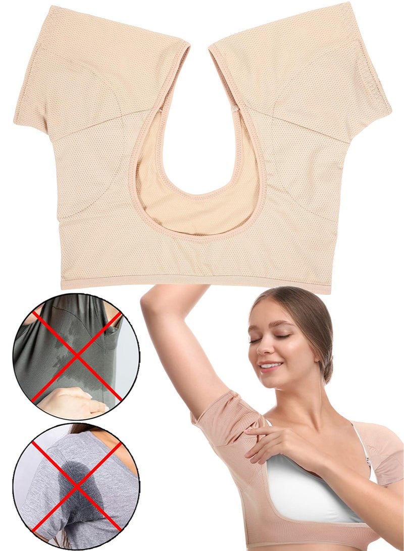 Generic 1pc Breathable Underarm Sweat Vest Armpit Sweat Pads for Under Armpits Underarm Sweatproof Pads Washable Sweatpads Sweat Shield Undershirts for Women Girls Ladies  - Image 1