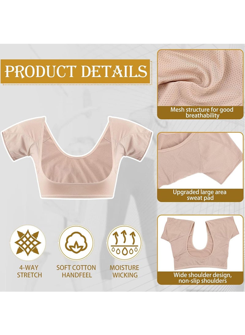 Generic 1pc Breathable Underarm Sweat Vest Armpit Sweat Pads for Under Armpits Underarm Sweatproof Pads Washable Sweatpads Sweat Shield Undershirts for Women Girls Ladies  - Image 5