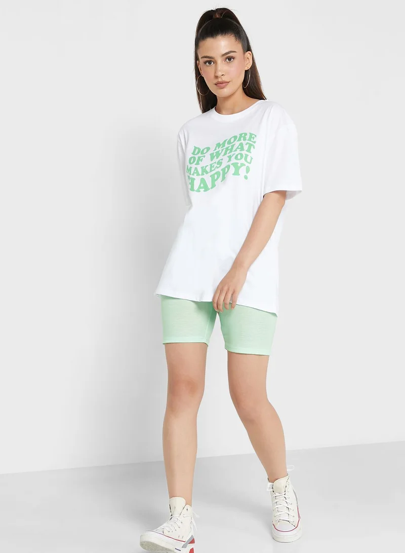 Ginger Short Sleeve Graphic Tee & Shorts Set