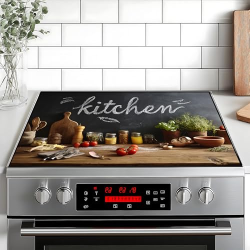 BVBOX Stove Top Cover Flower Gas Stove Top Cover for Home Decoration Kitchen Pad NonStick Washable Cooktop Covers Countertop Protector Keep Stove Clean Kitchen1 28Lx20W - Image 1