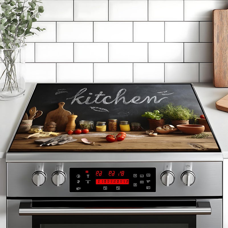 BVBOX Stove Top Cover Flower Gas Stove Top Cover for Home Decoration Kitchen Pad NonStick Washable Cooktop Covers Countertop Protector Keep Stove Clean Kitchen1 28Lx20W - Image 2