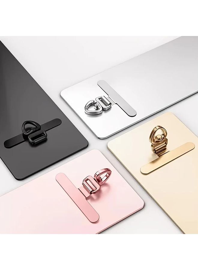 Steel Color Ultra Thin Metal Phone Holder Rotating Anti Lost Sticker Clip - Image 4