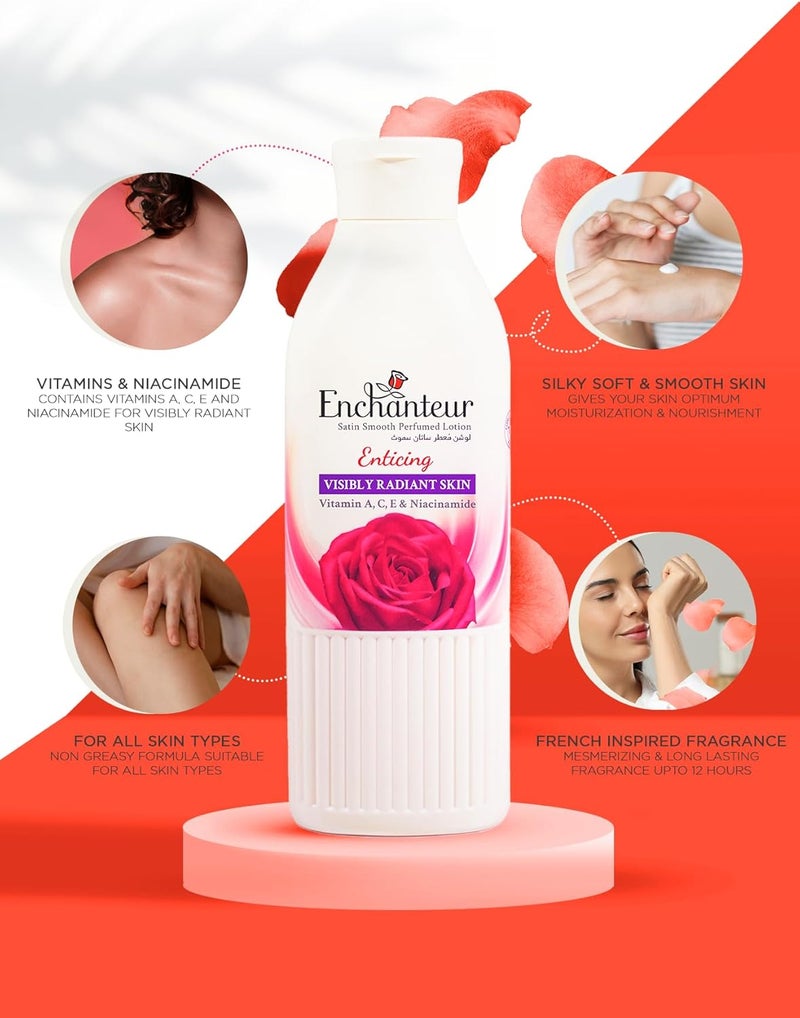 Enchanteur Satin Smooth- Enticing Lotion With Aloe Vera & Olive Butter - Image 4