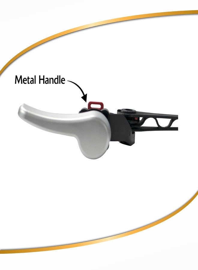 Korky Toilet Handle, White - Metal Handle - Tank Lever Replacement - Universal to Fit Front, Angled, Side, Left, Mount Toilet - 6065BP - Image 3