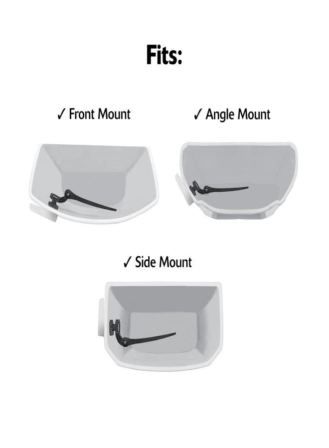 Korky Toilet Handle, White - Metal Handle - Tank Lever Replacement - Universal to Fit Front, Angled, Side, Left, Mount Toilet - 6065BP - Image 5