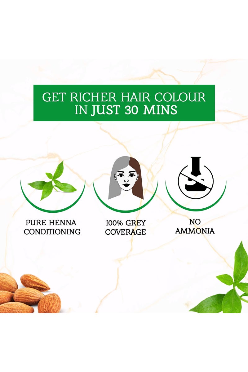 Vatika Naturals Natural Brown Henna Hair Colour Value Pack 120g - Image 4