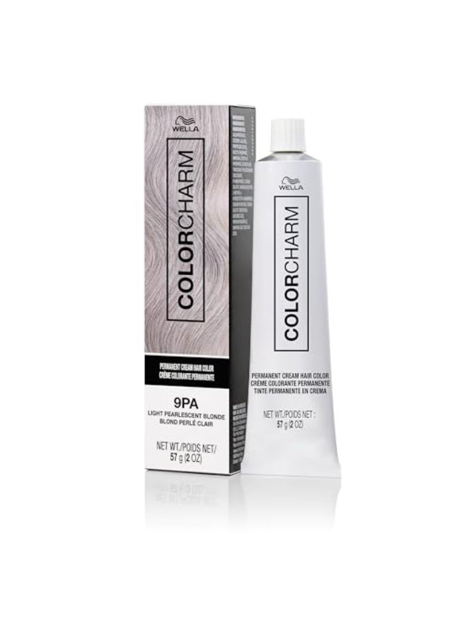COLORCHARM Permanent Cream Hair Color 9PA Light Pearlescent Blonde 2 oz - Image 1