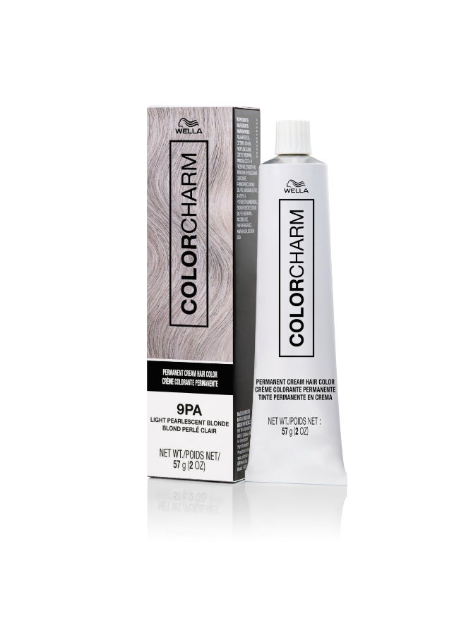 COLORCHARM Permanent Cream Hair Color 9PA Light Pearlescent Blonde 2 oz - Image 2