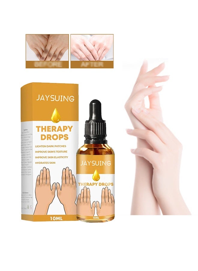 Jaysuing Therapy Drops Whitening Hand Knuckle Glow Serum, Restoring Hand Treatment, Moisturizing, Exfoliates and Reduces Unbalanced Pigmentation, for Removing Dark Knuckle Elbow, Brighter, Firmer Skin - Image 1