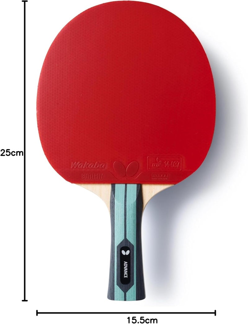 Butterfly Team Advance Table Tennis Bat | Professional Table Tennis Bat for Advanced Players | ITTF Approved for Competitions, Concave, Black - Image 5
