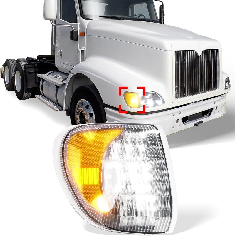 High Soar LED Turn Signal Light Assembly for International Models 9200 9400 5900 (Passenger Side) - Image 1