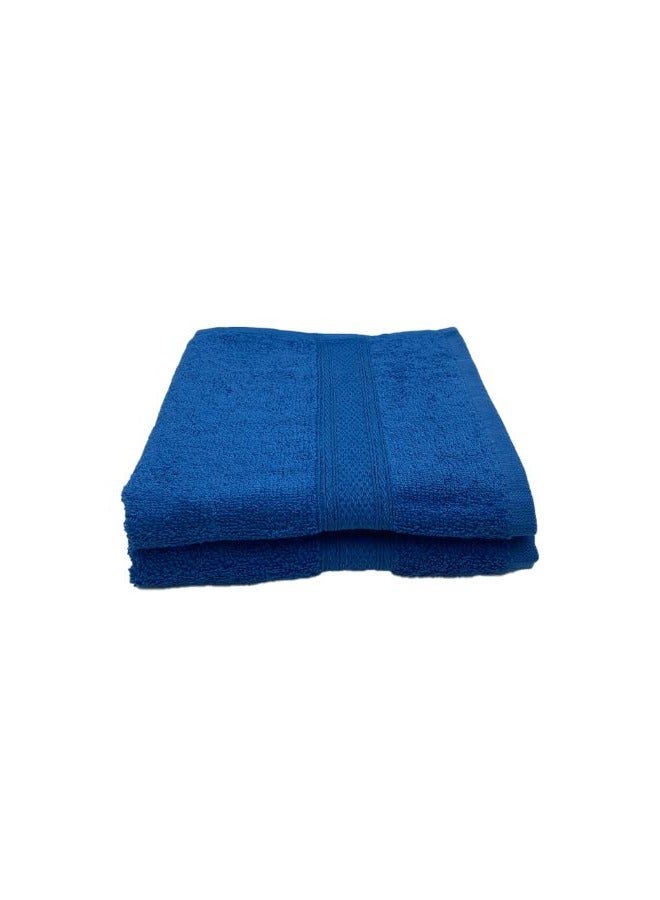 BYFT Daffodil (Royal Blue) Premium Kids Towel (60x110 Cm-Set of 2) 100% Cotton, Highly Absorbent and Quick dry, Hotel and Spa Quality Bath linen with Stripe Diamond Dobby-500 Gsm  - Image 2