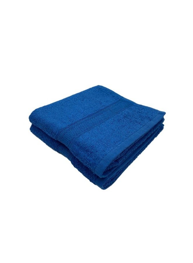 BYFT Daffodil (Royal Blue) Premium Kids Towel (60x110 Cm-Set of 2) 100% Cotton, Highly Absorbent and Quick dry, Hotel and Spa Quality Bath linen with Stripe Diamond Dobby-500 Gsm  - Image 3