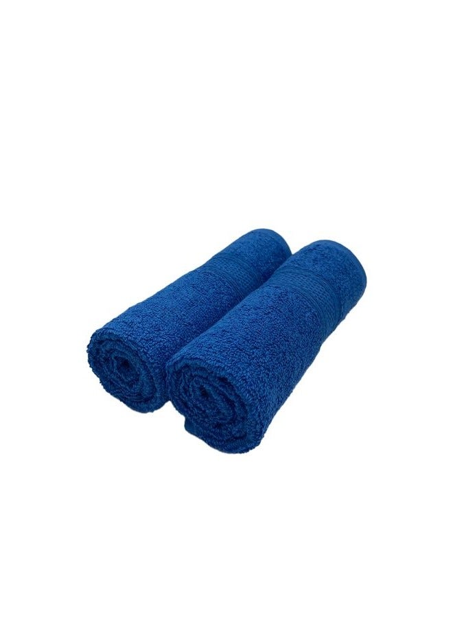BYFT Daffodil (Royal Blue) Premium Kids Towel (60x110 Cm-Set of 2) 100% Cotton, Highly Absorbent and Quick dry, Hotel and Spa Quality Bath linen with Stripe Diamond Dobby-500 Gsm  - Image 4