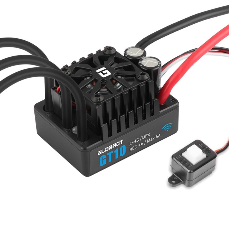 GLOBACT GT10 120A Sensorless Brushless ESC 24S Lipo Waterproof Builtin Bluetooth Electronic Speed Controller for Traxxas Arrma Big Rock LOSI 110 RC Truck Upgrades - Image 3