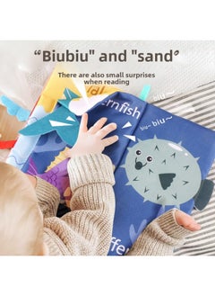 Generic Children's Tail Cloth Book Educational Toy Book Tearable Baby Cloth Book Ringing Paper Enlightenment Book Early Education Toys-Color:-5  - Image 5