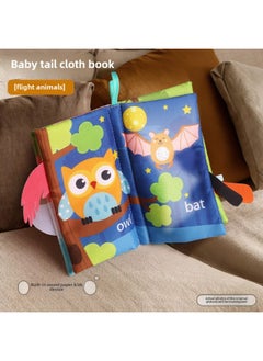Generic Children's Tail Cloth Book Educational Toy Book Tearable Baby Cloth Book Ringing Paper Enlightenment Book Early Education Toys-Color:-5  - Image 1