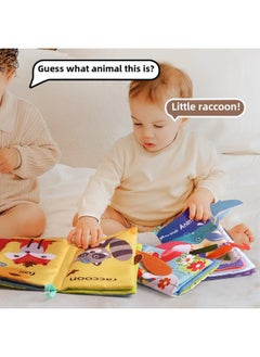 Generic Children's Tail Cloth Book Educational Toy Book Tearable Baby Cloth Book Ringing Paper Enlightenment Book Early Education Toys-Color:-5  - Image 4