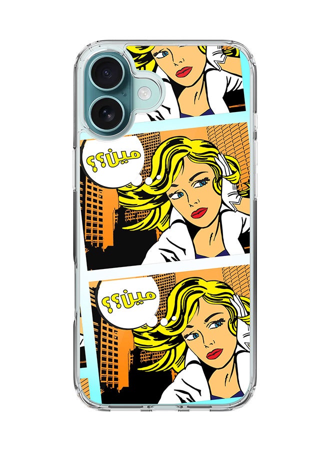 Stylizedd For iPhone 16 Plus Case [Compatible with MagSafe] Slim Magnetic cover Clear Phone Case - Meen (Comic Strip) FP - Image 1