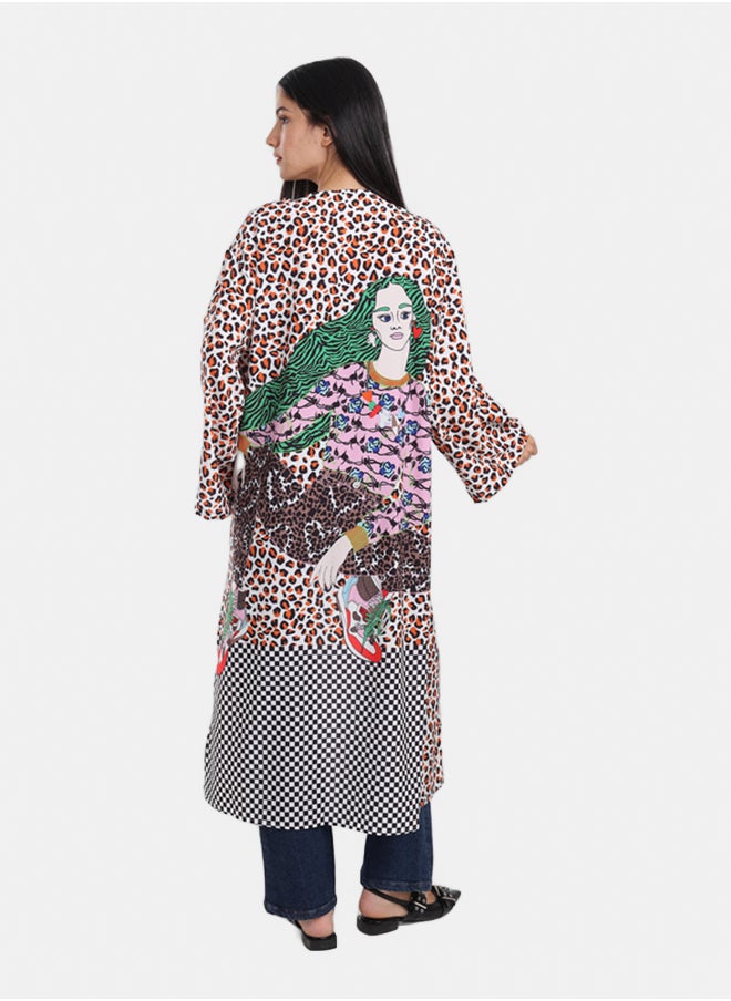 Carina Artistic Multi Pattern Kimono  - Image 2
