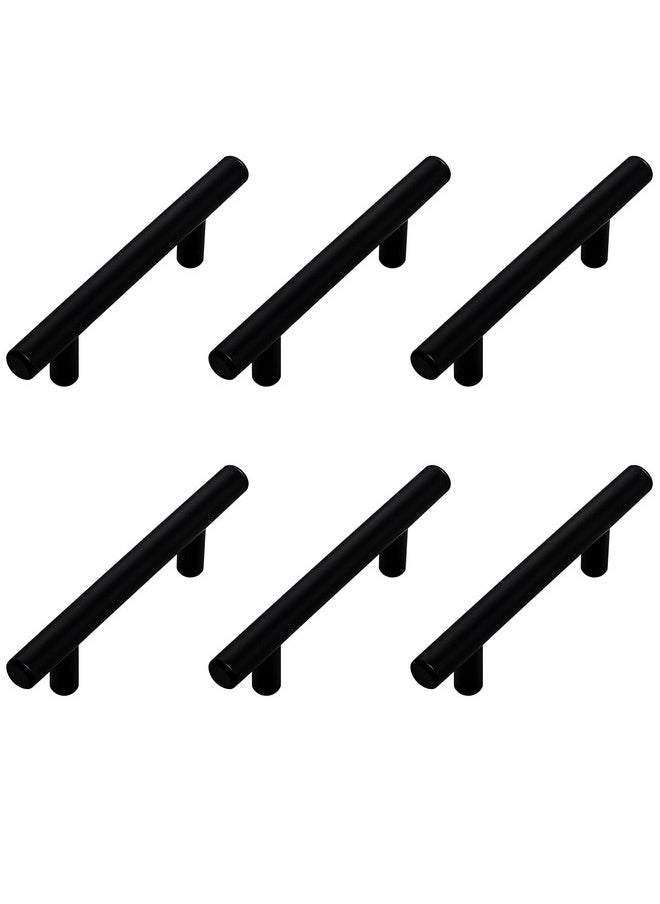Atlantic Atlantic Cabinet Pull Handle Black Coated, Total Length 5.50 inch, Hole-to-Hole 96 mm, Pack of 6  - Image 1
