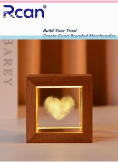 Rcan Lovely Clouds 3D Crystal Ball Glass Luminous Box For Kids Women Men Commemorative Gifts Graduation Season Gifts Birthday Gifts 
