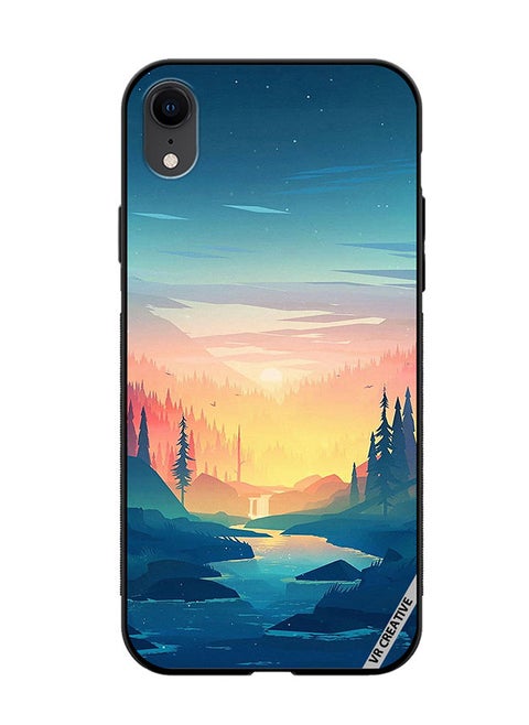 Protective Case Cover For Apple iPhone XR Sunrise Scenery Design Multicolour