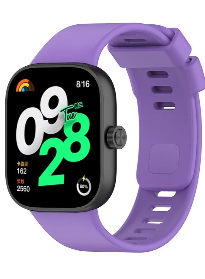 Silicone Replacement Band for Redmi Watch 4 Watchbands, Silicone Band Sport Quick Release Bracelet Armband Color Buckle Wristband Adjustable Strap for Redmi Watch 4 Watch - Image 2