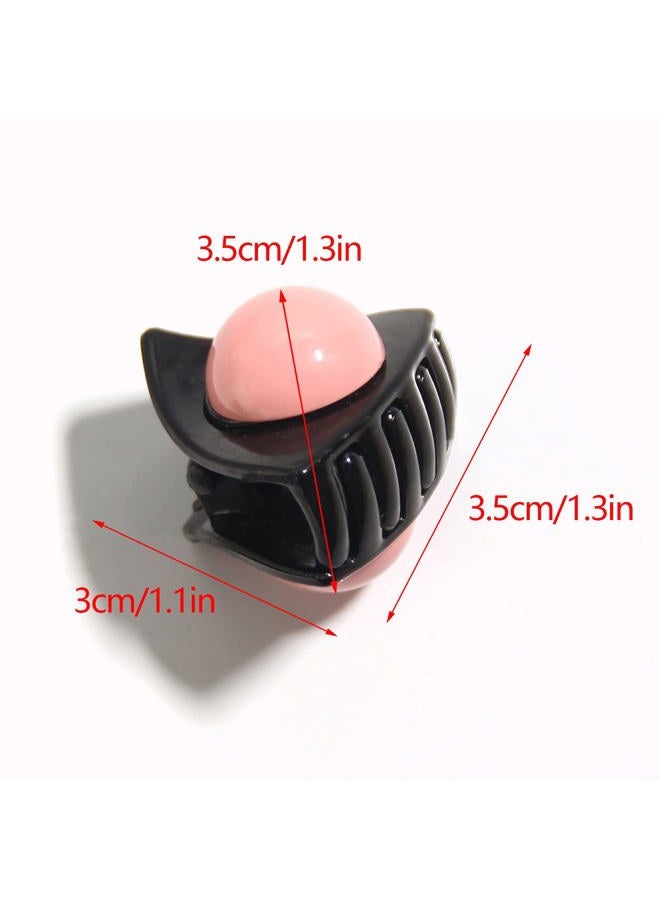 LFOUVRE Cute Cat Ear Mini Claw Clips 10pcs - 1.3 Inch Nonslip Hair Styling Accessories for Thin Hair, Women and Girls - Image 5