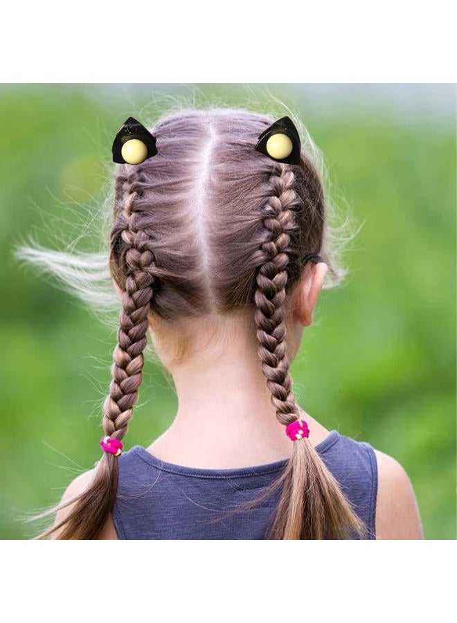 LFOUVRE Cute Cat Ear Mini Claw Clips 10pcs - 1.3 Inch Nonslip Hair Styling Accessories for Thin Hair, Women and Girls - Image 4