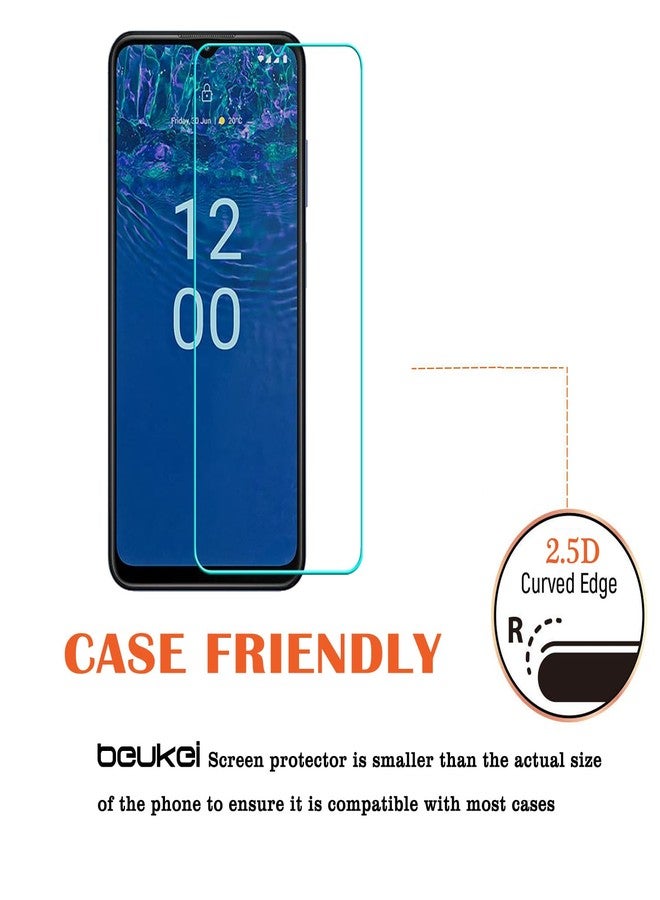 beukei (3 Pack) Compatible for Nokia G310 5G / Nokia G310 Screen Protector Tempered Glass,Touch Sensitive,Case Friendly, 9H Hardness - Image 4