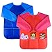 KUUQA 2 Pieces Waterproof Childrens Art Smock Kids Art Aprons with Long Sleeve 3 Roomy PocketsPaints and brushes not included - Image 2