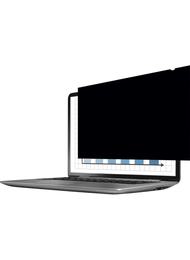 Fellowes PrivaScreen™ Privacy Filter for 14 Inch Laptop – 16:9 Widescreen Anti-Glare Screen Protector with 30° Privacy View, Easy Attach & Remove, Black - Image 2