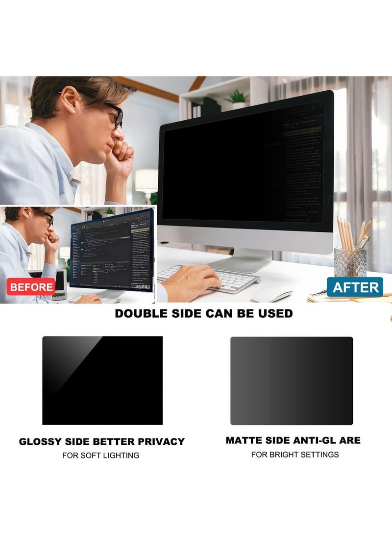 Fellowes PrivaScreen™ Privacy Filter for 14 Inch Laptop – 16:9 Widescreen Anti-Glare Screen Protector with 30° Privacy View, Easy Attach & Remove, Black - Image 3