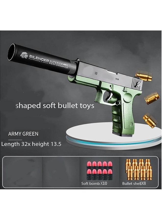 Gasin The toy gun shoots soft bullets. and the innovative design brings a whole new gaming experience. 