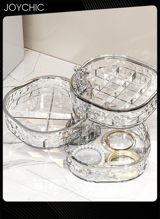 Joychic Women Jewelry Storage Box  Light Luxury Earrings Ring Necklace Plastic Jewelry Storage Box  - Image 2