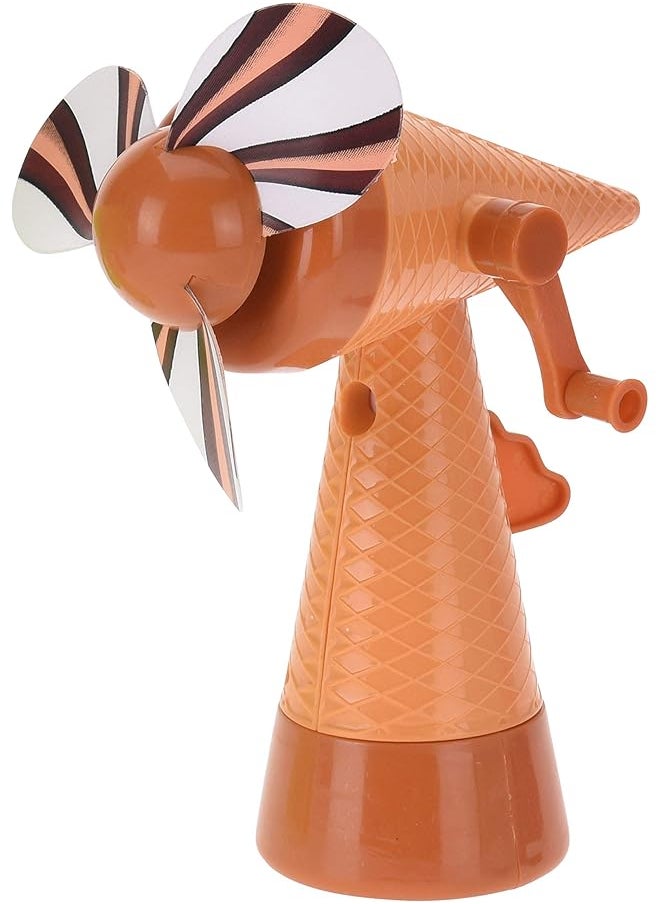 Koopman Ice Cream Shaped Hand Fan Brown K8719987004353 Brn  - Image 1