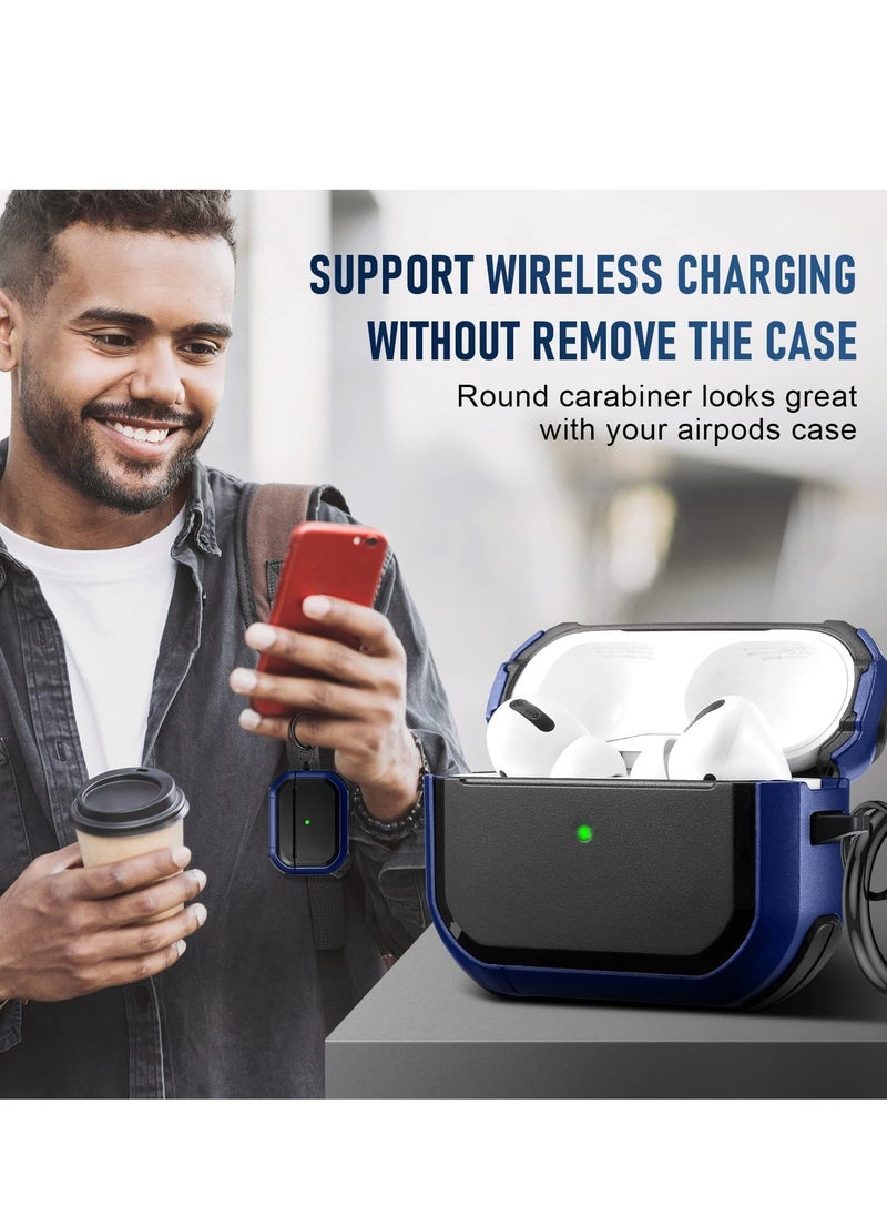 ELTRAZONE - AirPods Pro Case Cover with Keychain Full Protective Shockproof Soft TPU Accessories Skin Compatible for Apple Airpods Pro Case for Women Men Girls Boys Front LED Visible - Image 1