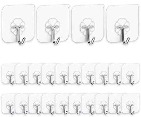 SMARTCAM SMARTCAM Wall Hooks for Hanging Strong 10 Pack Adhesive Hooks for Wall Heavy Duty self Adhesive Hook Wall hangings Kitchen Accessories Items Clothes Hanging Sticky Photo Frame Hangers - Image 2