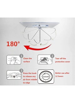 SMARTCAM SMARTCAM Wall Hooks for Hanging Strong 10 Pack Adhesive Hooks for Wall Heavy Duty self Adhesive Hook Wall hangings Kitchen Accessories Items Clothes Hanging Sticky Photo Frame Hangers  - Image 5