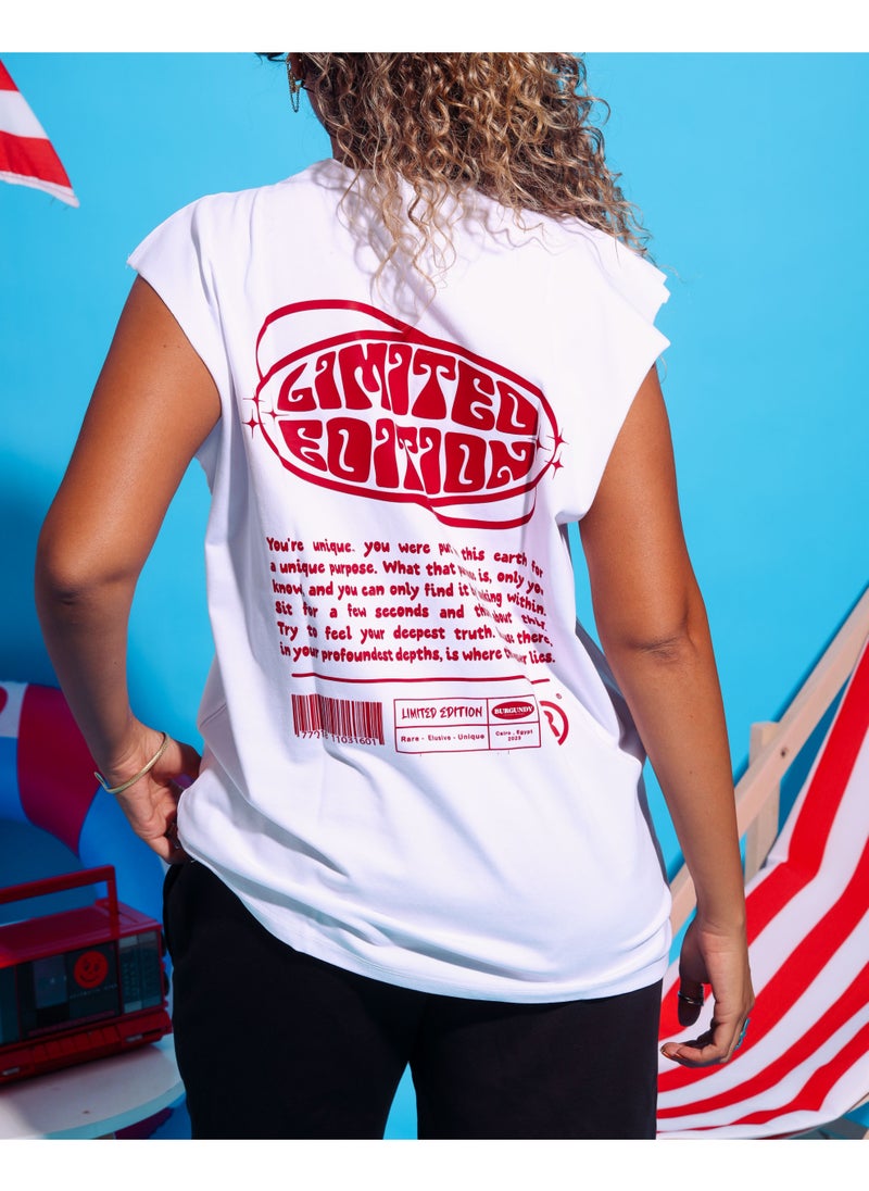 BURGUNDY Limited Edition Sleeveless T-shirt  - Image 2