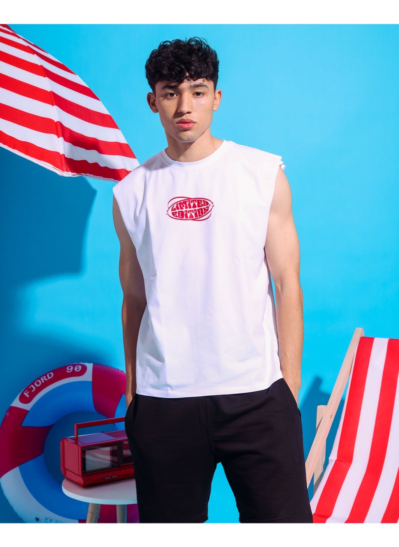 BURGUNDY Limited Edition Sleeveless T-shirt  - Image 4